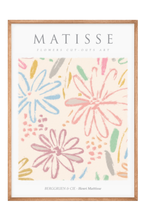 Henri Matisse - Flowers Cut-out Art Plakat - 70x100