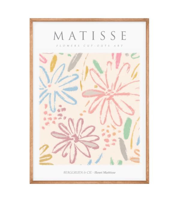 Henri Matisse - Flowers Cut-out Art Plakat - 70x100