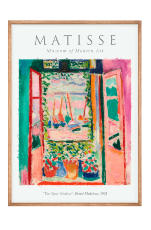 Henri Matisse - The Open Window Plakat - 70x100