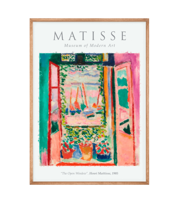 Henri Matisse - The Open Window Plakat - 70x100