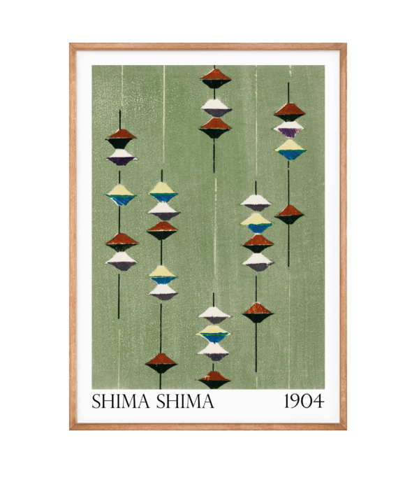 Shima Shima - Japanese Textile I Plakat - 60x84