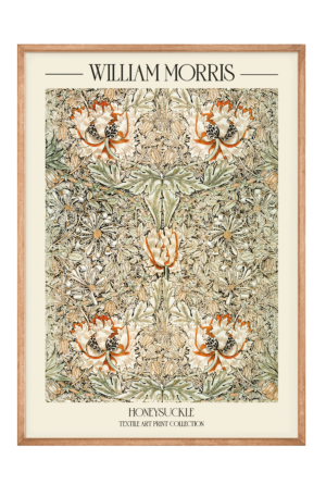 William Morris - Honeysuckle Plakat - 50x70