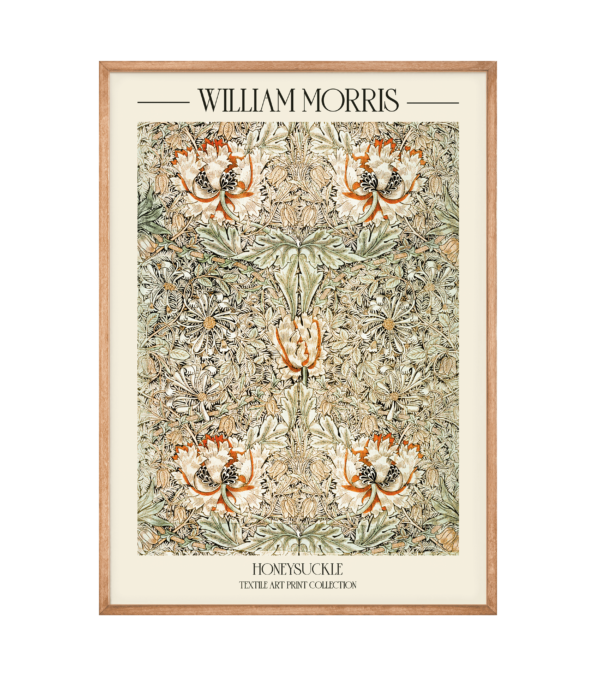 William Morris - Honeysuckle Plakat - 50x70