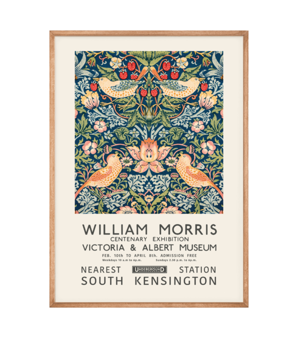 William Morris- Strawberry Thief Plakat - 70x100