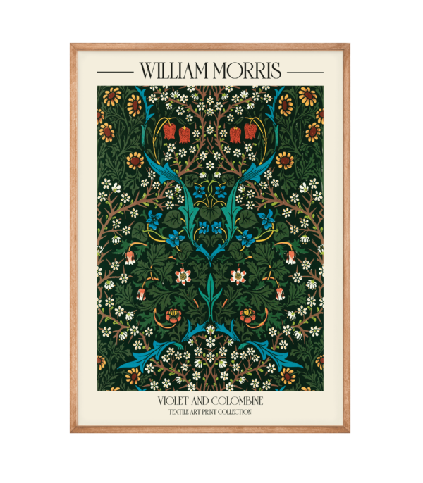 William Morris - Violet and Colombine Plakat - 60x84