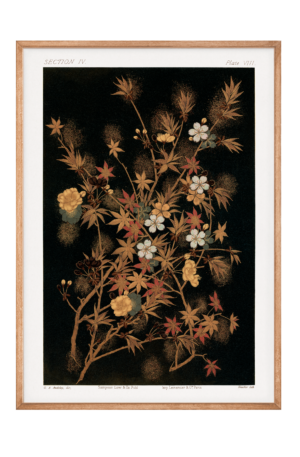 Japanese Autumn Flowers and Tree - 60x84