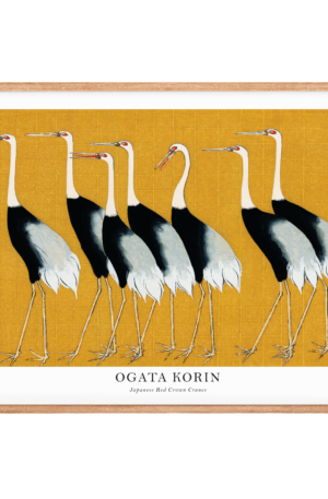 Ogata Korin - Japanese Red Crown Cranes Plakat - 70x100
