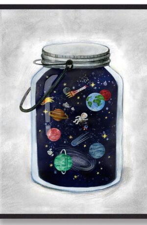 Space jar - plakat (Størrelse: S - 21x29