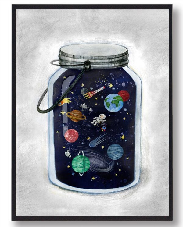 Space jar - plakat (Størrelse: S - 21x29