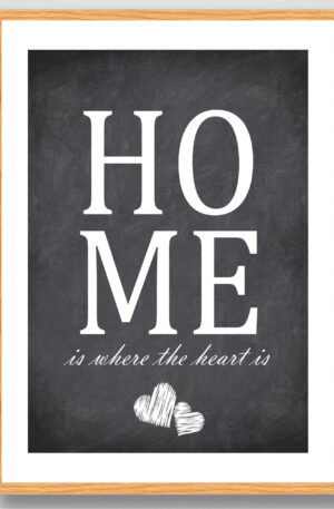 Home - plakat (Størrelse: XS - 15x21cm (A5))