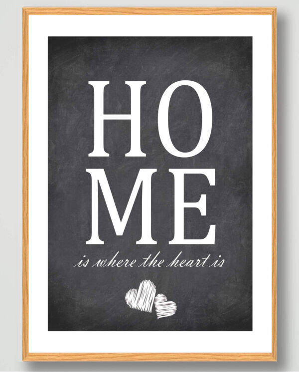 Home - plakat (Størrelse: XS - 15x21cm (A5))