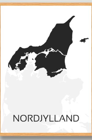 Nordjylland plakat (Størrelse: L - 50x70cm (B2))