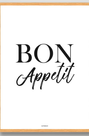 Bon Appetit - plakat (Størrelse: M - 30x40cm)