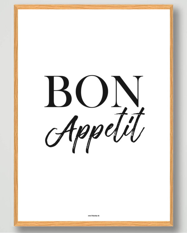 Bon Appetit - plakat (Størrelse: M - 30x40cm)