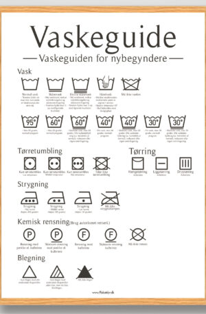 Vaskeguide plakat