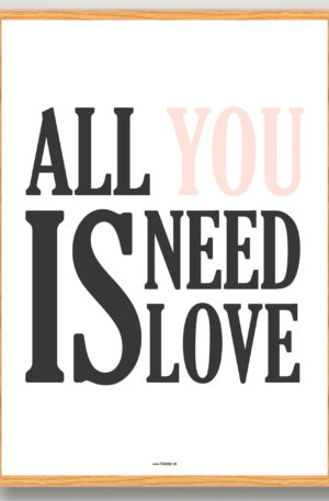 All you need is... - plakat (Størrelse: XS - 15x21cm (A5))