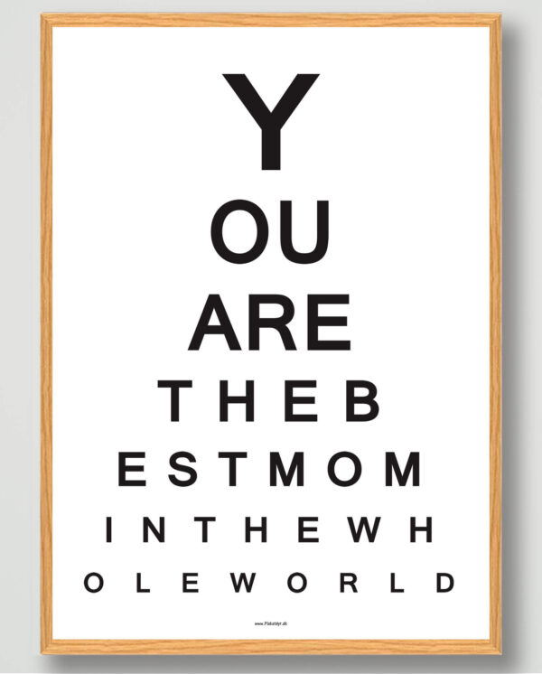 You are the best mom... - plakat (Størrelse: XS - 15x21cm (A5))