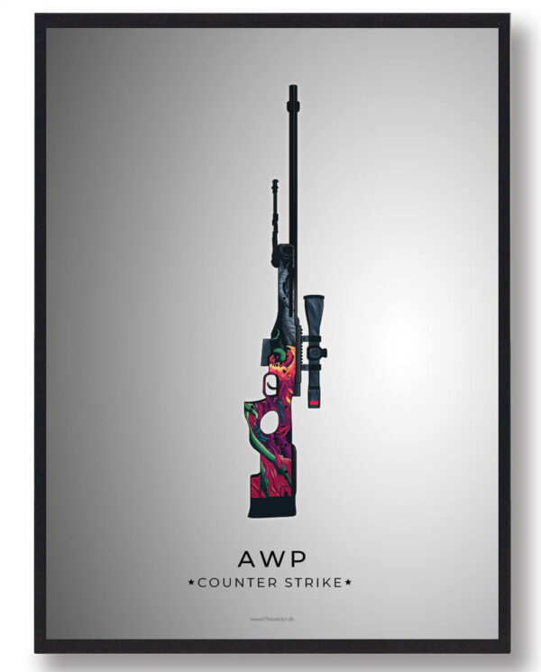 AWP - CS gamerplakater (Størrelse: L - 50x70cm (B2))