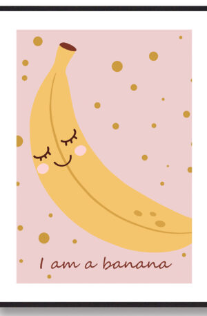 Banan - plakat (Størrelse: L - 50x70cm (B2))