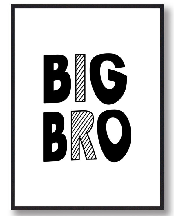 Big Bro - plakat (Størrelse: M - 30x40cm)