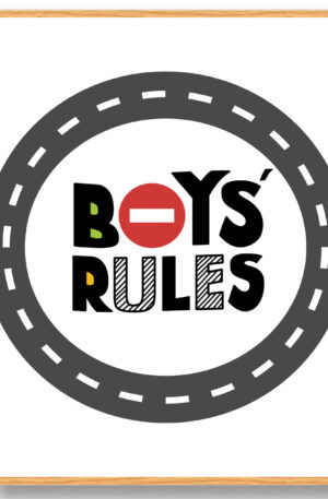 Boys' rules - plakat (Størrelse: L - 50x70cm (B2))