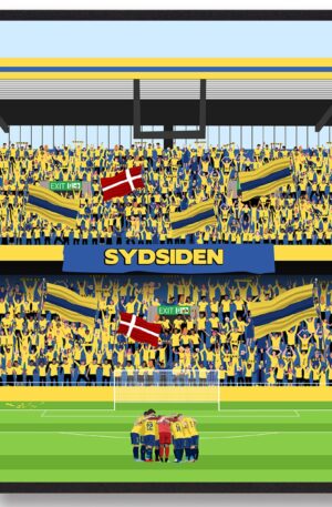 Brøndby if plakat - fodboldplakat (Størrelse: S - 21x29