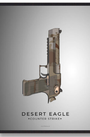 Desert Eagle - CS gamerplakater (Størrelse: L - 50x70cm (B2))