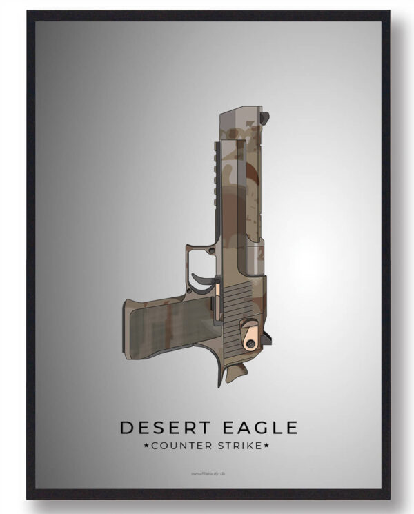 Desert Eagle - CS gamerplakater (Størrelse: L - 50x70cm (B2))