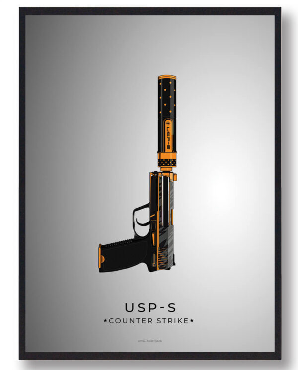 USP-S - CS gamerplakater (Størrelse: L - 50x70cm (B2))