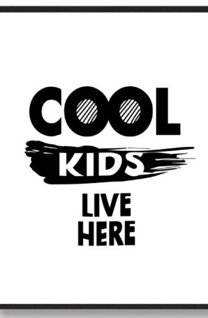 Cool Kids live here - plakat (Størrelse: L - 50x70cm (B2))