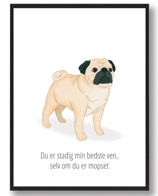 Et hjem uden en hund...  hundeplakat (Størrelse: L - 50x70cm (B2))