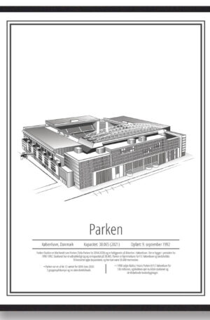 FC København - FCK parken plakat (Størrelse: S - 21x29