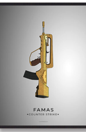 Famas - CS gamerplakater (Størrelse: L - 50x70cm (B2))