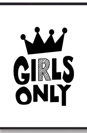 Girls Only (kongekrone) - plakat (Størrelse: L - 50x70cm (B2))