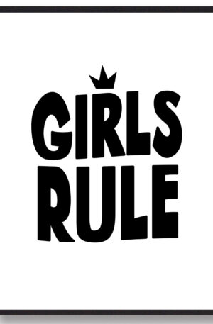 Girls rule - plakat (Størrelse: L - 50x70cm (B2))