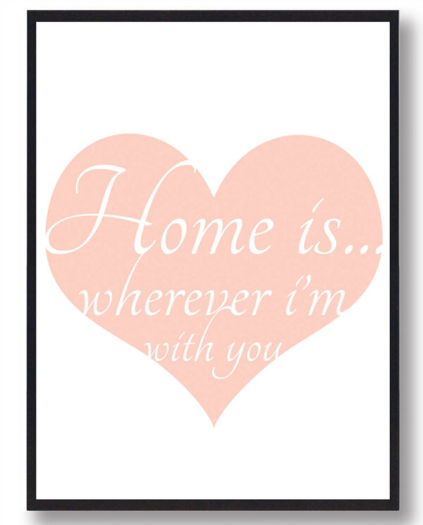 Home is where... - plakat (Størrelse: XS - 15x21cm (A5))