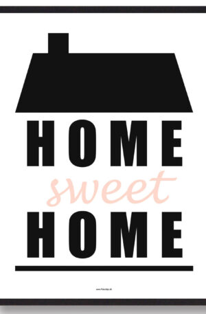 Home sweet home - plakat (Størrelse: XS - 15x21cm (A5))