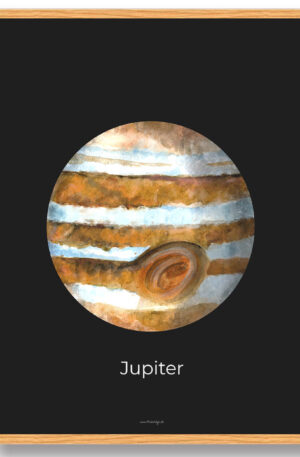 Jupiter - rumplakat (Størrelse: S - 21x29
