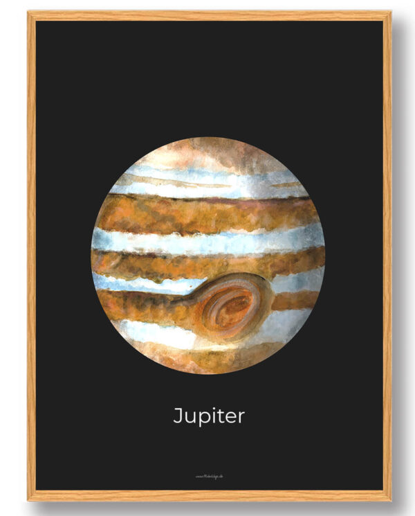 Jupiter - rumplakat (Størrelse: S - 21x29