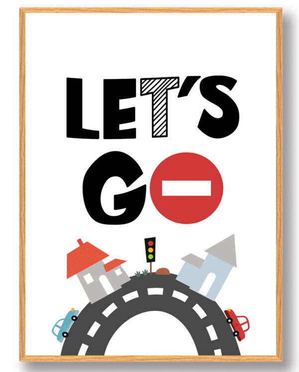 Let's go - plakat (Størrelse: L - 50x70cm (B2))