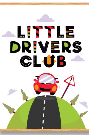 Little drivers club - plakat (Størrelse: L - 50x70cm (B2))