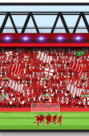 Liverpool plakat - fans - fodboldplakat (Størrelse: S - 21x29