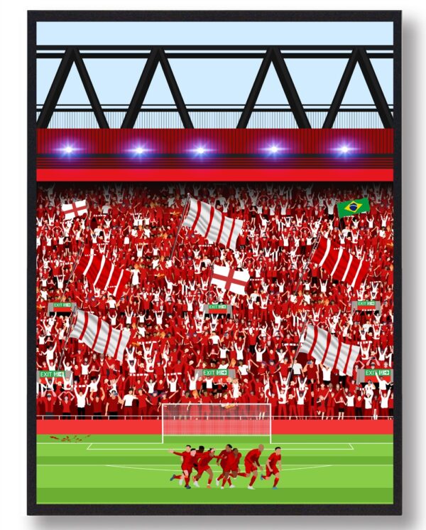 Liverpool plakat - fans - fodboldplakat (Størrelse: S - 21x29