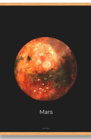 Mars - rumplakat (Størrelse: S - 21x29