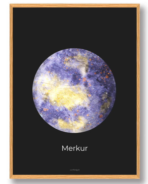 Merkur - rumplakat (Størrelse: S - 21x29