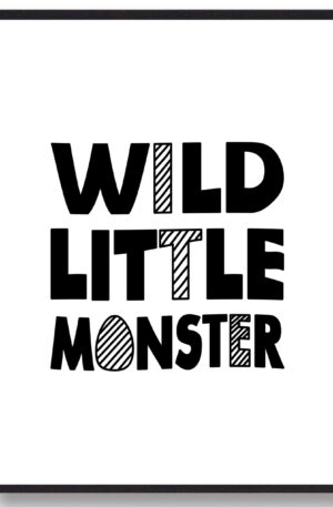 Wild little monster - plakat (Størrelse: L - 50x70cm (B2))