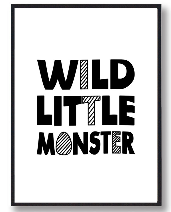 Wild little monster - plakat (Størrelse: L - 50x70cm (B2))