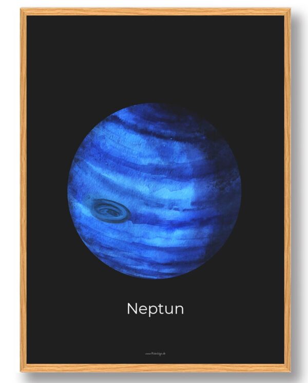 Neptun - rumplakat (Størrelse: S - 21x29