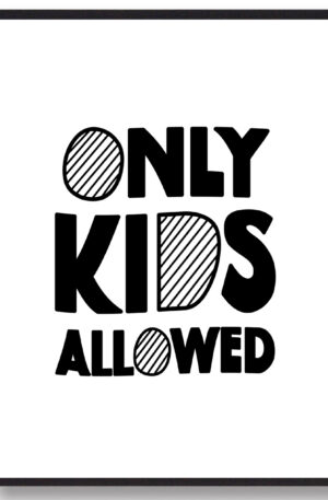 Only kids - plakat (Størrelse: L - 50x70cm (B2))