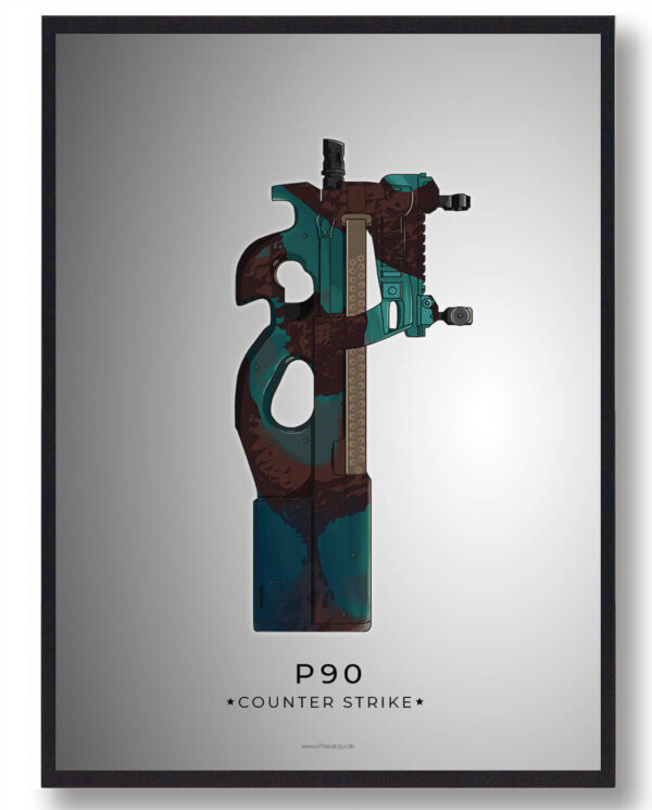 P90 - CS gamerplakater (Størrelse: L - 50x70cm (B2))